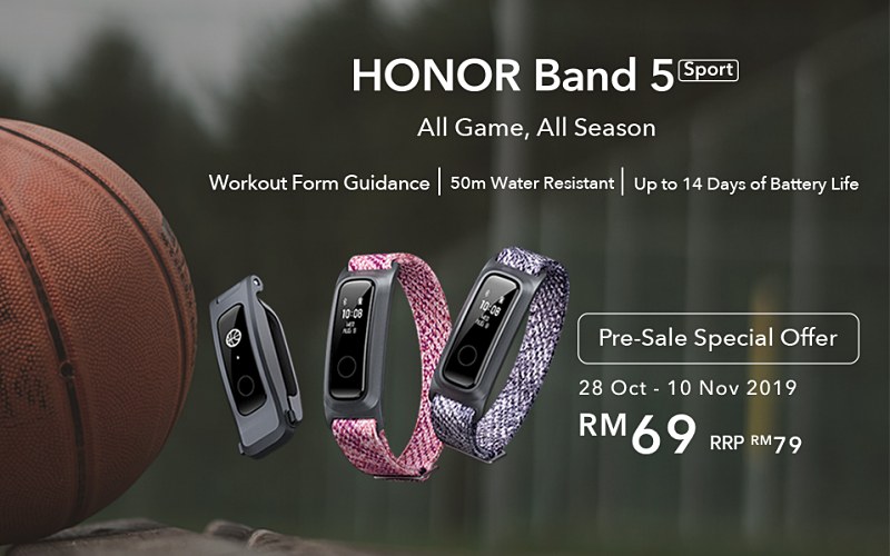 Huawei honor band 5 sport hot sale